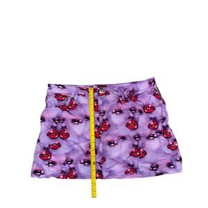 Heaven by Marc Jacobs purple lip print mini skirt